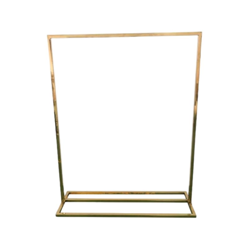 Luxe gold display stand for event signage and welcome signs