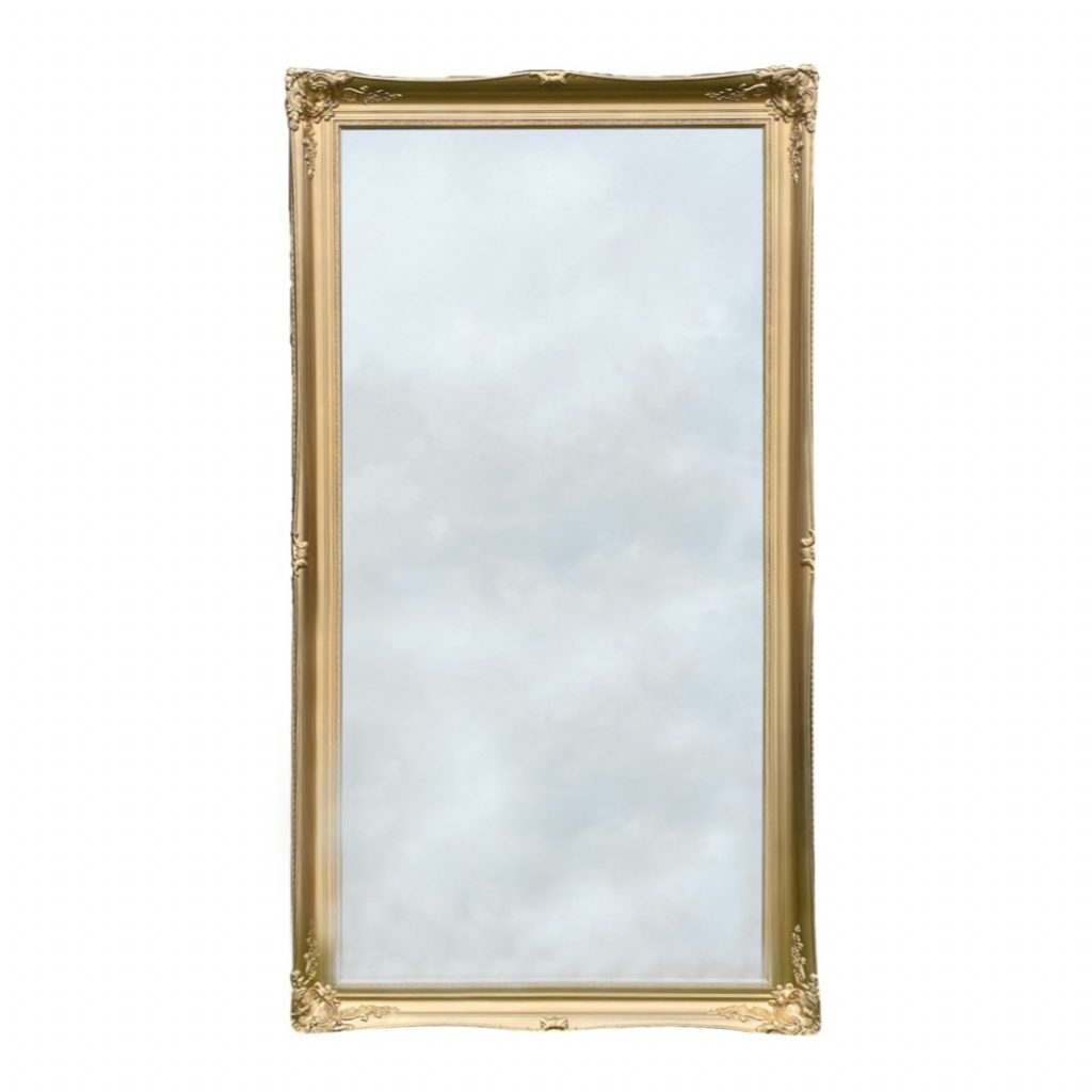 Ornate Gold Floor Mirror The Hourglass House