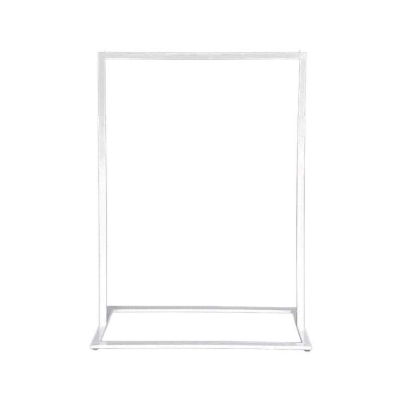 White display stand for signage and welcome signs