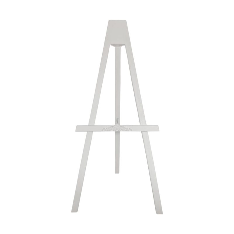 White easel display stand for welcome sign and seating chart