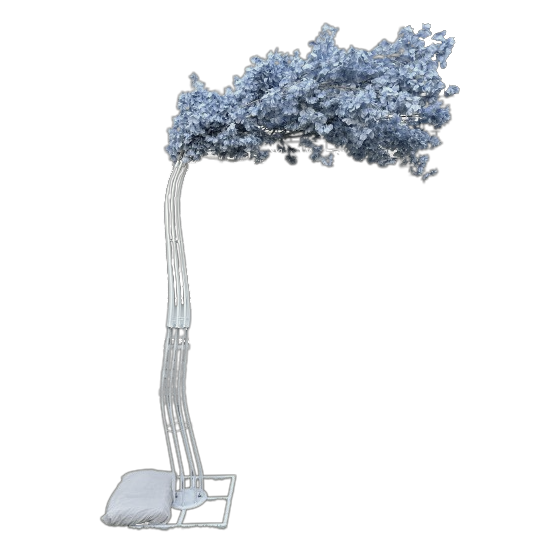 Cherry Blossom Tree in Blue